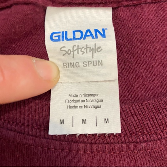 Vintage Men’s Simple Plan Distressed Spell Out Y2K Maroon T-Shirt Medium - Picture 9 of 10